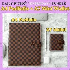 DAILY RITMO “Everyday” Bundle – A4 Padfolio & A7 Mini Wallet Binder Bundle DAILY RITMO “Everyday” Bundle – A4 Padfolio & A7 Mini Wallet Binder Bundle