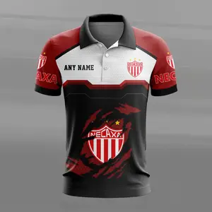 LIGA MX Club Necaxa Personalized Name MultiColor Polo Design ST2603