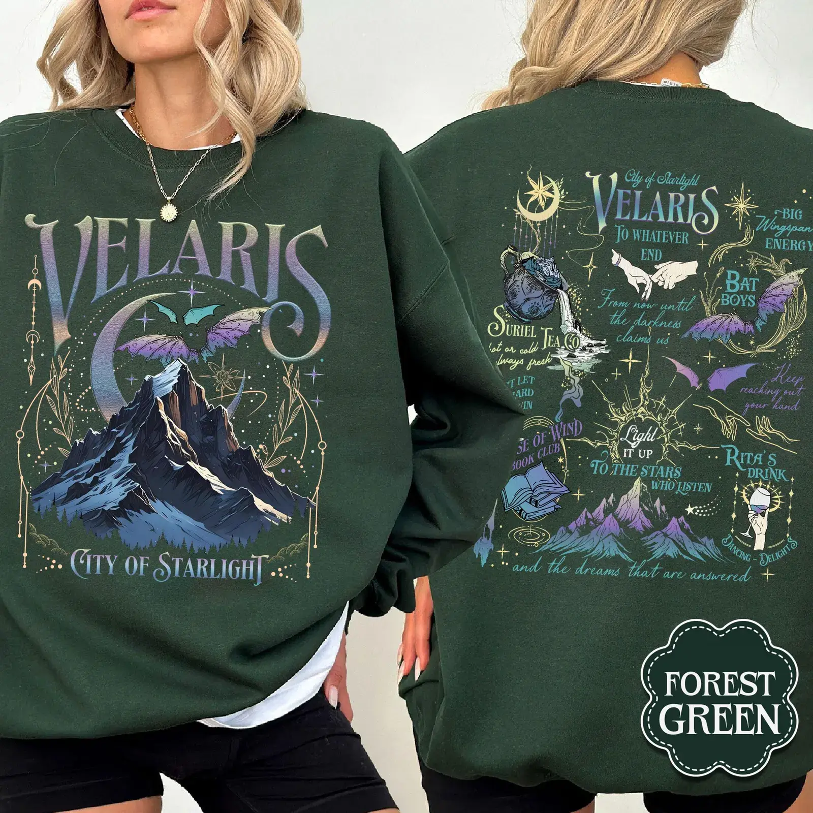Velaris City of Starlight Sweatshirt,  The Night Court Sweater, Court Of Dreams, City Of Starlight Acotar Merch