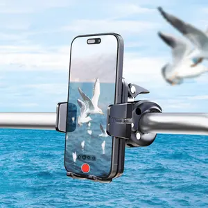Marine Phone Holder, water navigation phone mount, universal bracket for fishing, sailboat, cruise and fishing boat. 360° rotatable, fits kayak, yacht, speedboat and motorboat