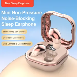 New Style Wireless In-Ear Macaron Earbuds Sleeping Earbuds Couples Video Earplug Mini Earbuds Comfortable TWS HIFI Dolby Bass Stereo HD Calling Earphones Adapted For Android For Cellphone Gaming Earpieces Music Smart Headphones