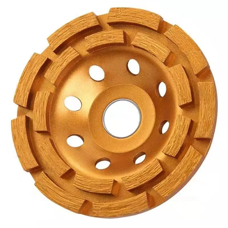 Thick Diamond Bowl Grinding Pad for Stone and Concrete, High Performance Marble Grinding Wheel for Wall Angle Grinders