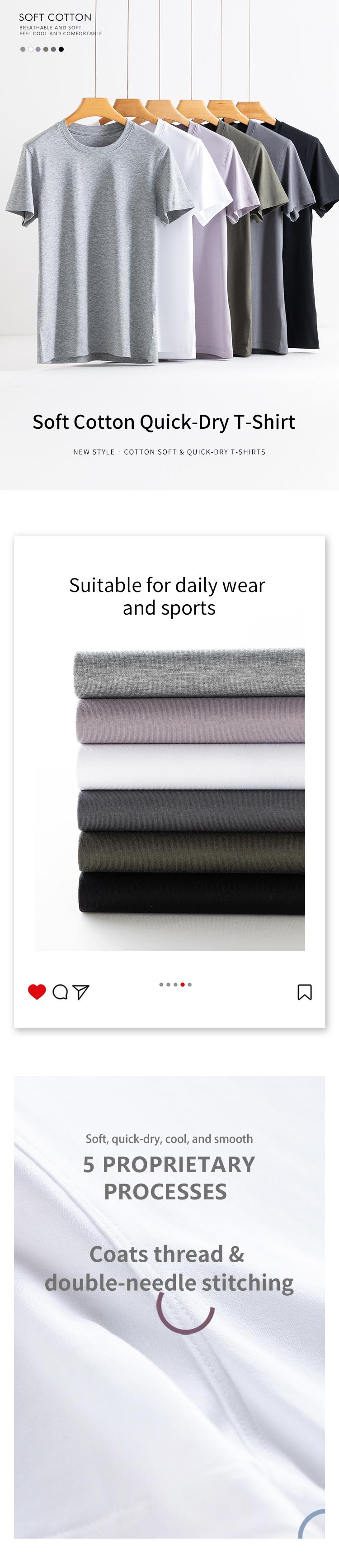 2-Pack Soft Cotton Quick Dry T-Shirts for Women | Casual Basic Tee Value Set Streetwear