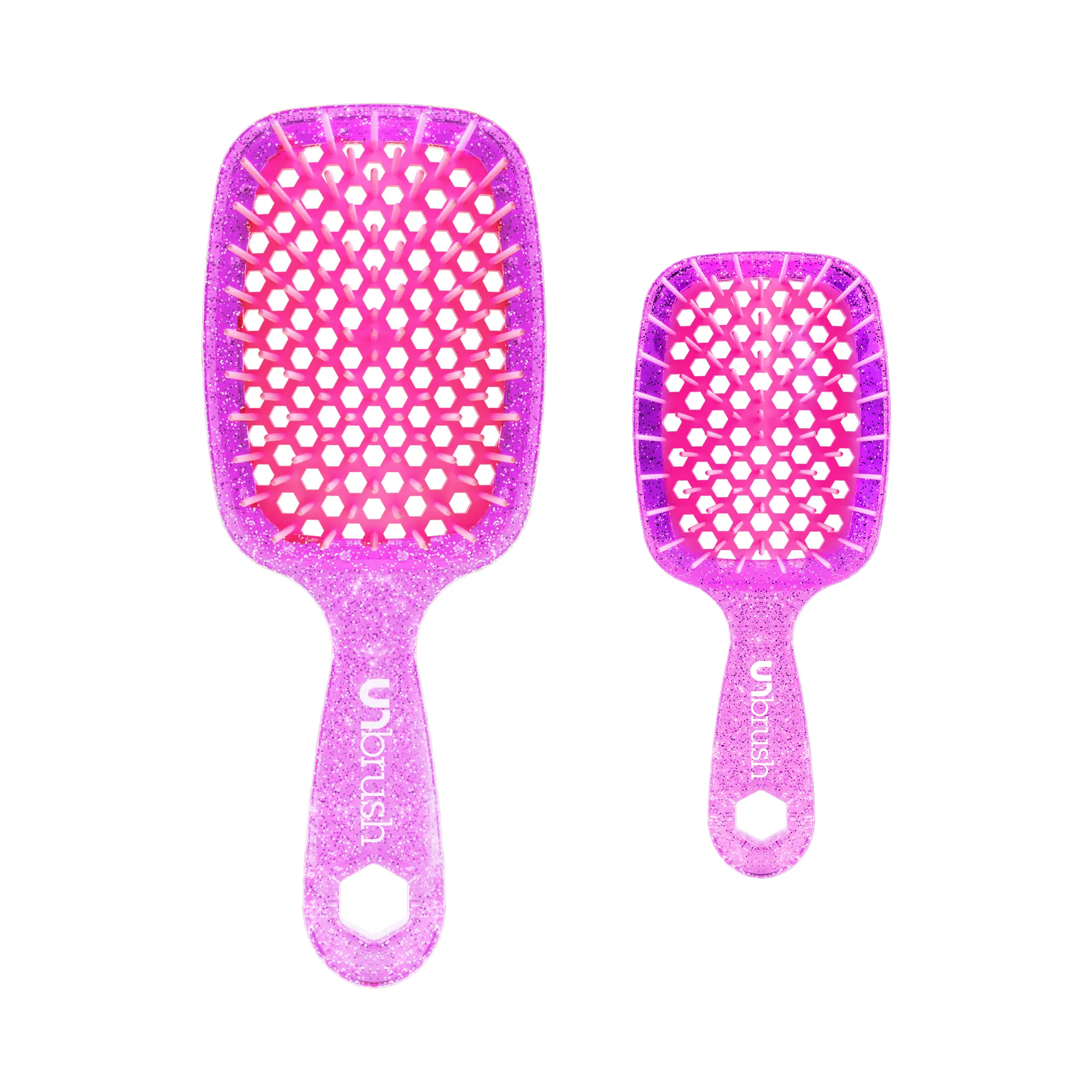 UNbrush Detangling Hair Brush & UNbrush Mini Detangling Hair Brush Set (2 brushes) UNbrush Detangling Hair Brush & UNbrush Mini Detangling Hair Brush Set (2 brushes)