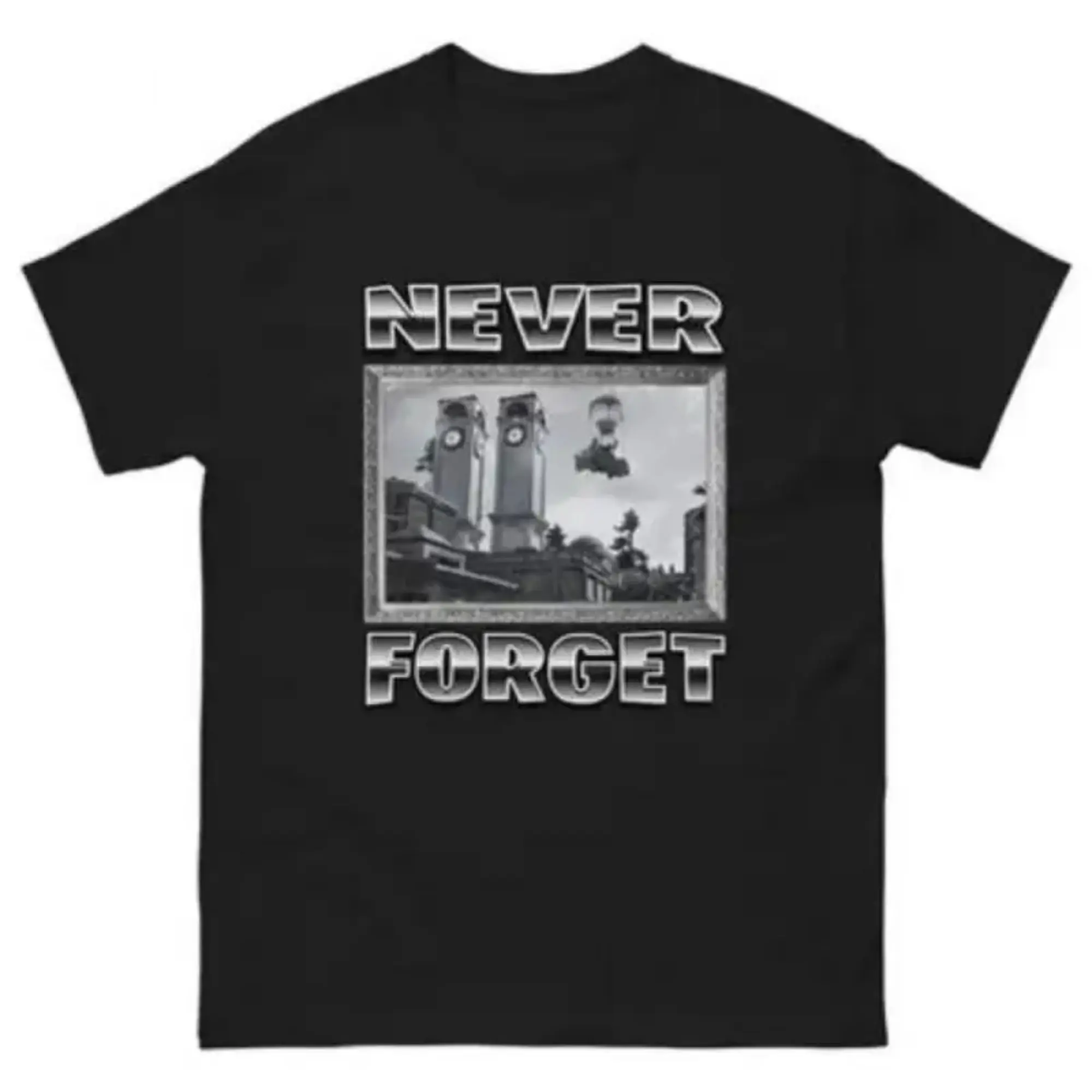 Funny Fortnite Never Forget T-Shirt, Unisex Cotton Casual Crew Neck Tee, Casual Menswear Top, Perfect Gift For Men & Women