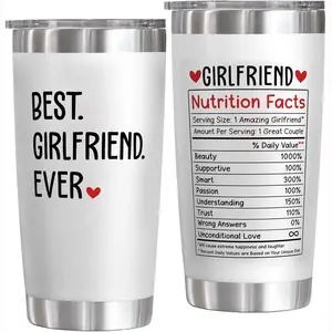 Gifts for Girlfriend - Gift Ideas for Her - Girlfriend Gifts for Women, Couple - Anniversary, Birthday, Valentines Gift Ideas - Romantic Love for Her- 20 Oz Stainless Steel Reusable Tumbler Drinkware