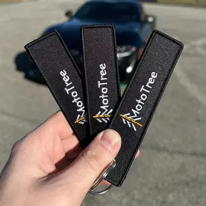 MotoTree Embroidered Jet Tag Keychain