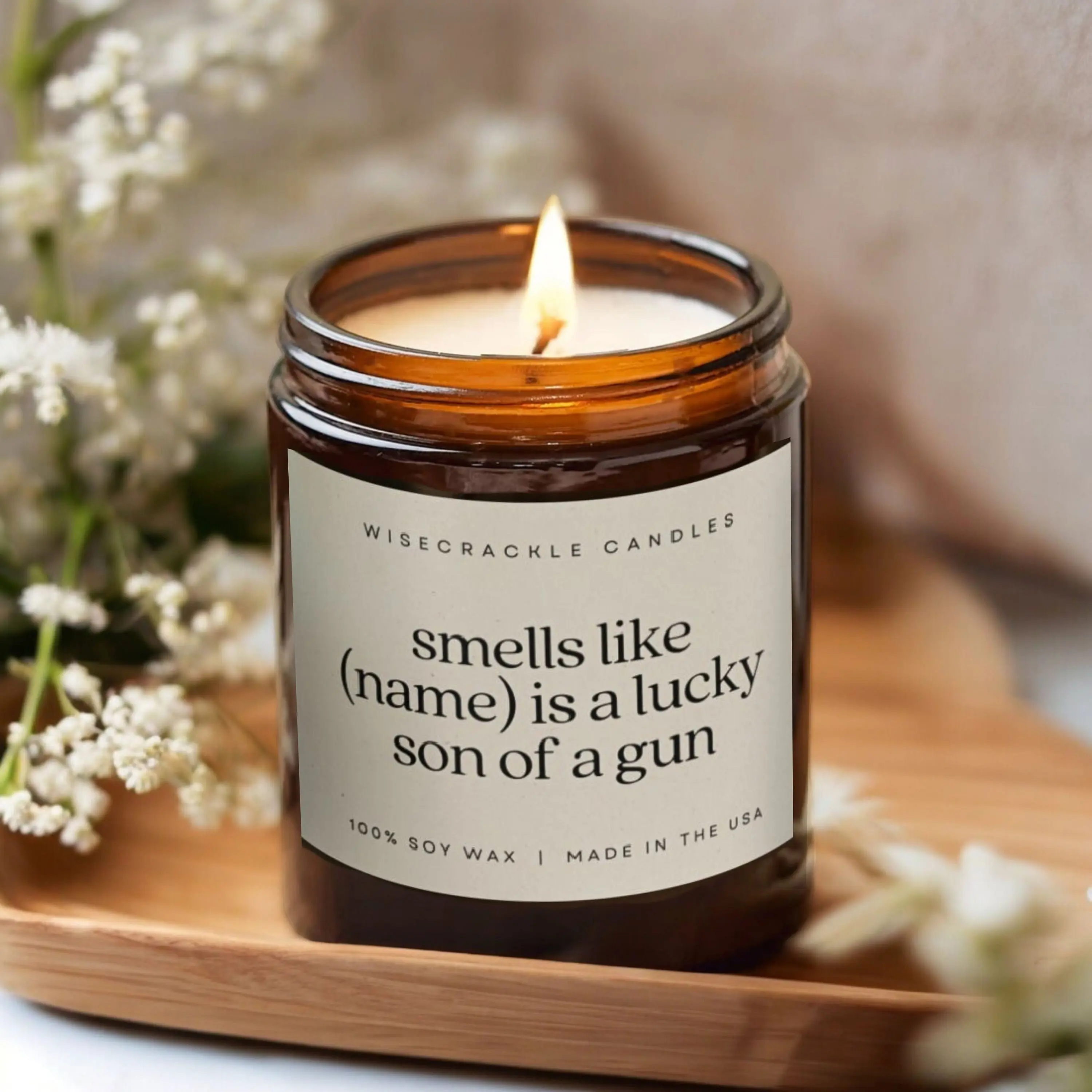 Personalized Engagement Candle Gift | New Fiance Couples Gift | Getting Married Non Toxic Soy Candle | Best Friend, Sister Engaged Gift