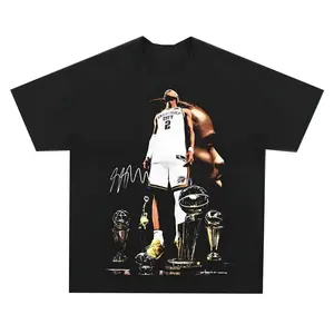 Shai Gilgeous-Alexander Trophy Collage Graphic SGA Vintage Basketball  Fashion Cotton, Full Sizes, For Men, For Women