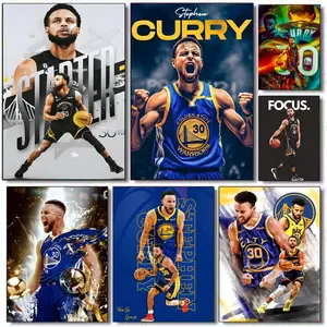 S-Stephen Curry Poster Art poster movie mural family childrens room wall decoration print Gift suitable for living room bedroom bar parlor home decor gift fade-Resistant, Non-sticky, vibrant Wall print