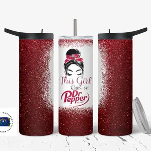 This Girl Runs On Dr Pepper Tumbler