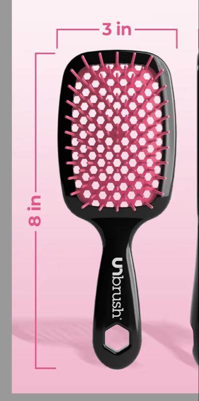 Unbrush Wet & Dry Detangling Brush Cherry Blossom - As Seen on TikTok - Perfect for Tangles, Knots, and Undo - 240mm