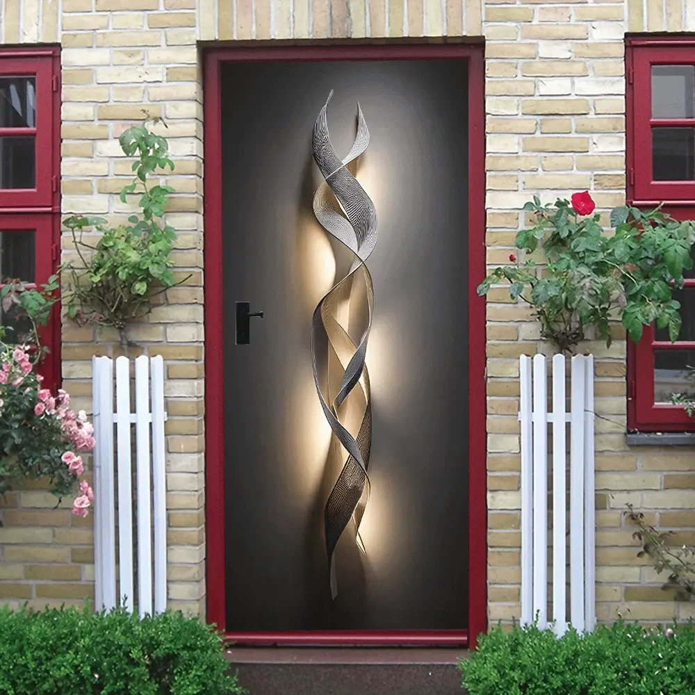 2 Modern Minimalist Wall Sticker Living Room Entrance Corridor Bedroom Background Wall Decor Self Adhesive Waterproof Removable Art Decoration Home Space Aesthetic Enhancement Decal