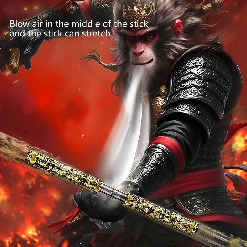 Monkey King Golden Hoop Staff Toy, Voice Controlled Glow Sword for Boys, Kids Retractable Magic Toy