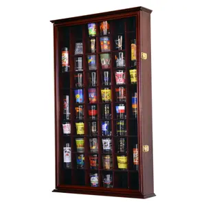 54 Shot Glass Display Case Cabinet