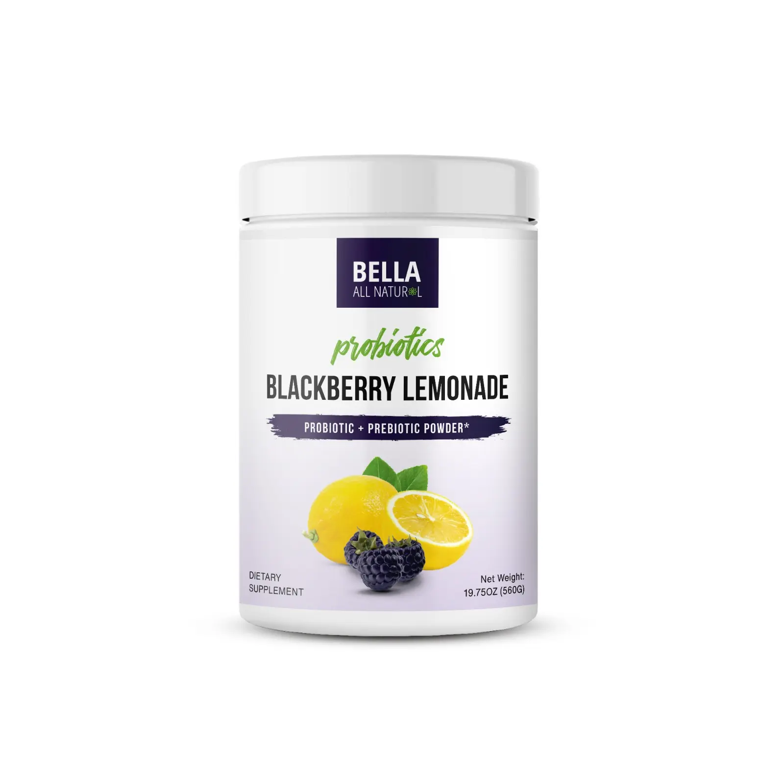 Bella All Natural Probiotics Blackberry Lemonade for Daily Use