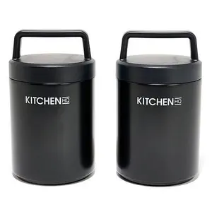KitchenHQ 2-pack 16 oz. Insulated Stainless Steel Containers