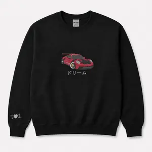 Custom Car Embroidered Hoodie From Your Photo - Gift For Car Lover Boyfriend, Dad on Birthday Christmas Father's Day, Personalized Dad Grandpa Dada Sweatshirt with Truck Photo, Embroidered Car Portrait Tshirt, Race Car Gift