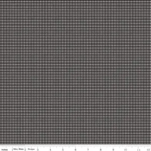 Fabric Riley Blake Basics Black 1/16" Micro Ginghams by the Quarter Yard C455-BLACK