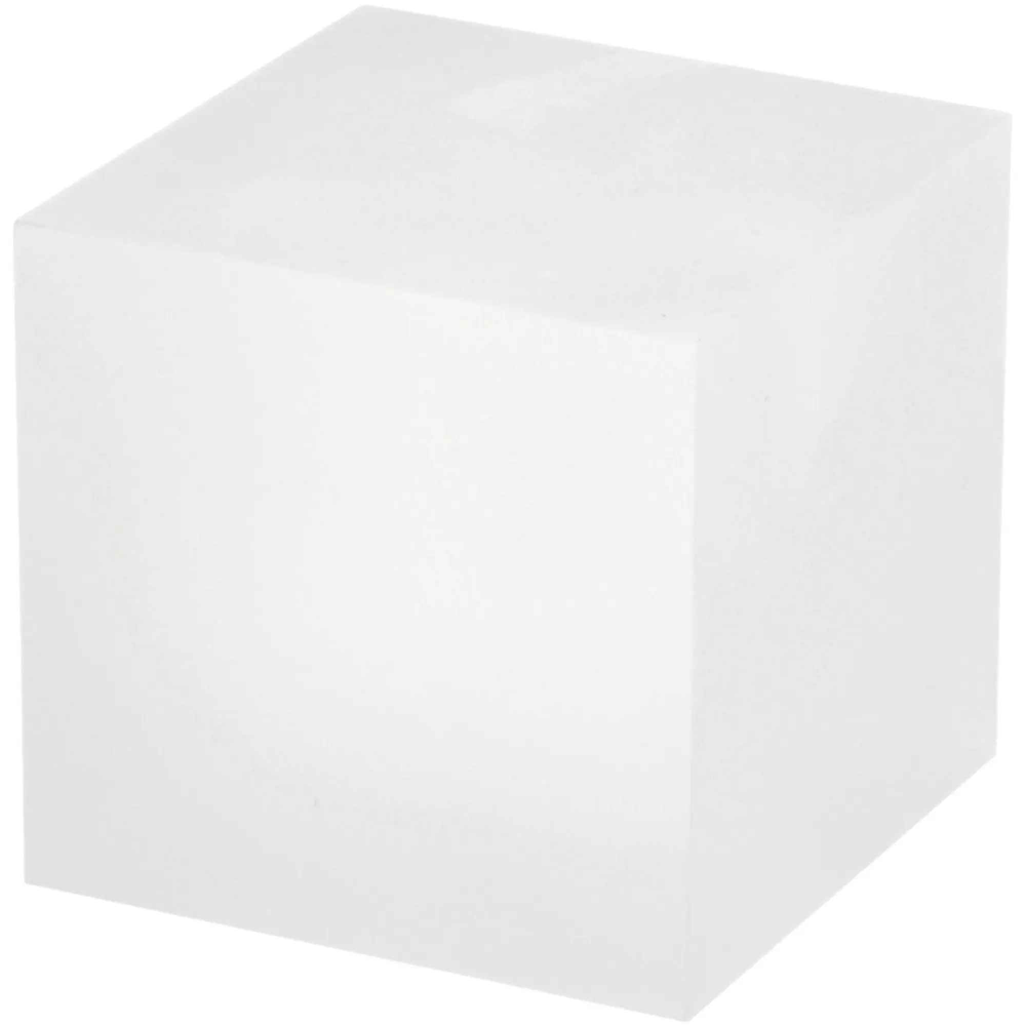 Plymor Frosted Acrylic Square Display Block, 3" H x 3" W x 3" D