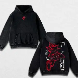 Unbranded Retro Shadow the Hedgehog Soft Seamless Oversized Apparel, Cotton Washed Unisex Crew Neck T-Shirts & Hoodies, Vintage Graphic Streetwear Pieces