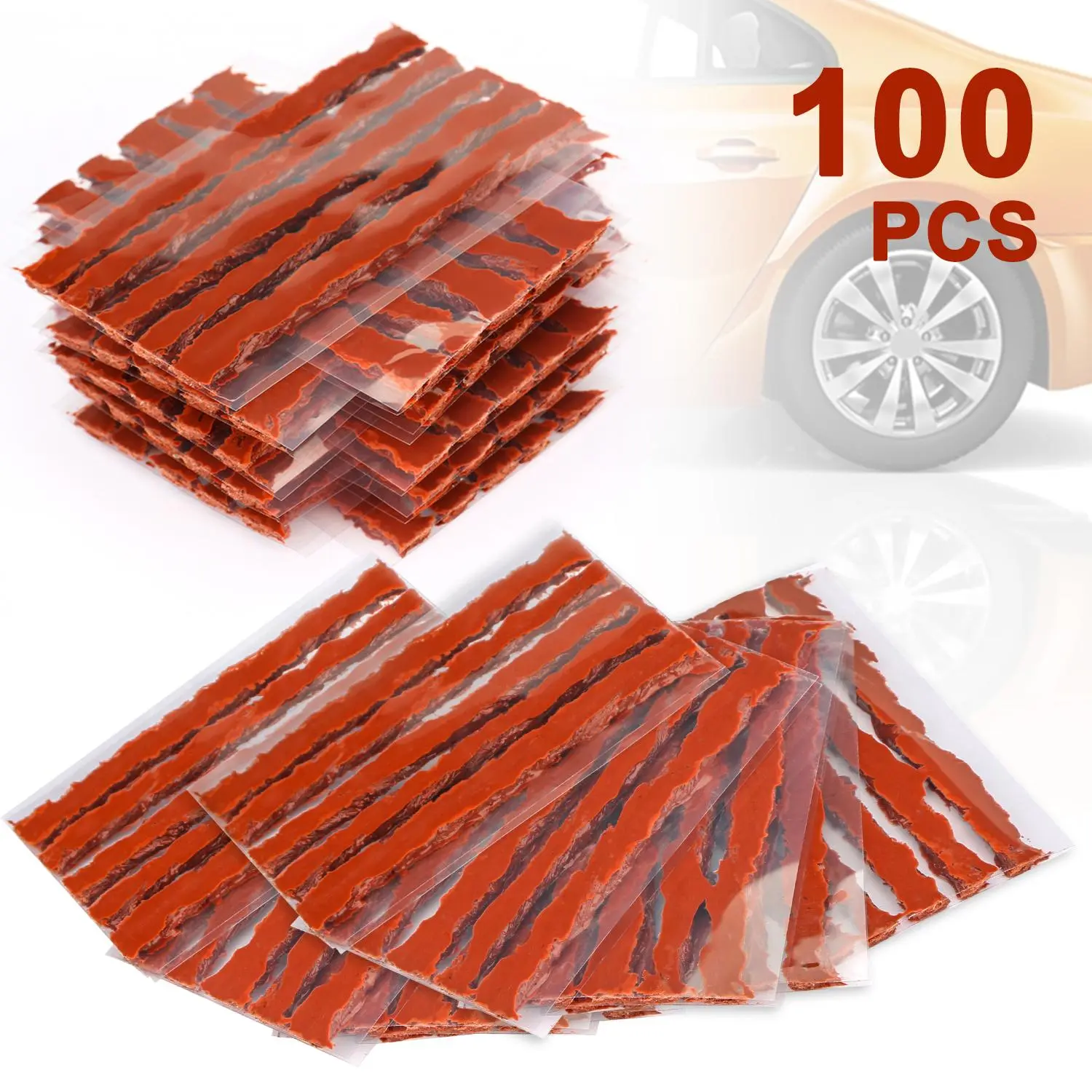 100Pcs Patch tyre rubber strips