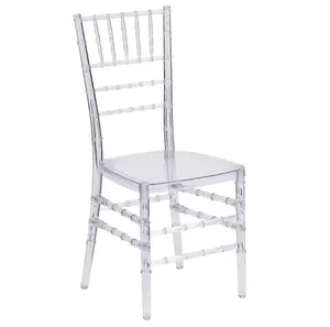 Clear Acrylic-Lucite Resin Chiavari Chair for Sale - Sleek Modern Design for Home Interiors & Events