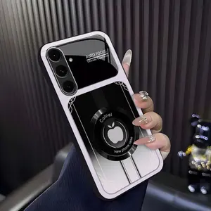 Luxury Sports Car Aesthetic MagSafe Smartphone Casing, Anti-Scratch Magnetic Glass Cover for Galaxy S24 FE - Cellphone Protection Accessories.666