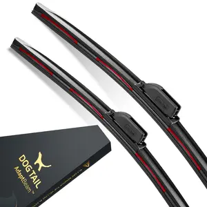 DOG TAIL AdaptBeam Neoprene Blades - 2025 Next-Gen Self-Adjusting Perfect fit Tech - 7-in-1 Universal - 3X Longer Life - Silent & Streak-Free (OEM Fit)