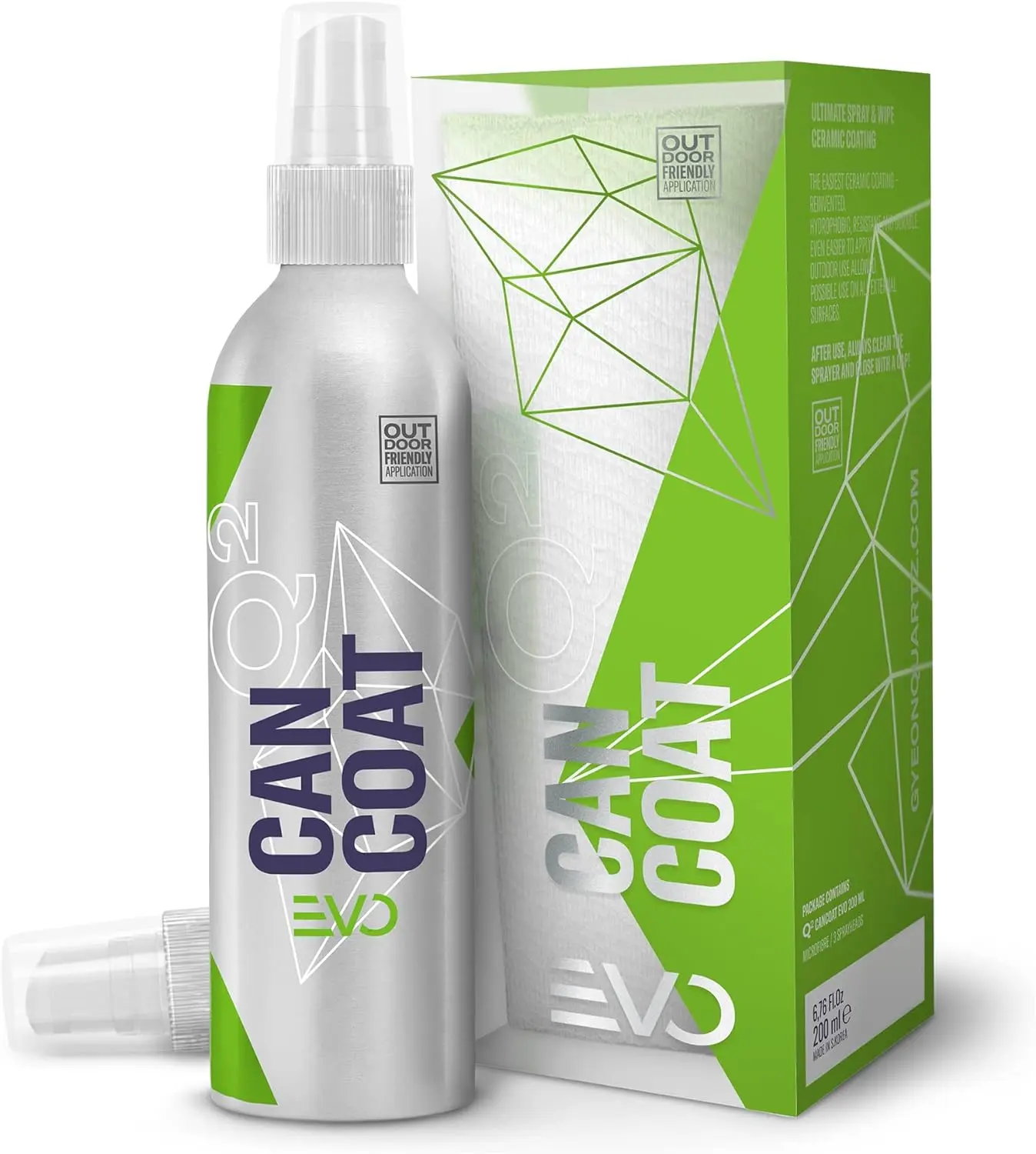 GYEON CanCoat EVO Spray Ceramic Coating DIY grade water beading gloss protection multi-surface auto detail trim wheels glass vinyl safe application easy use interior exterior sealant layer wheel type