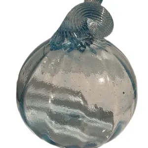Carolina Blue Glass Pumpkin