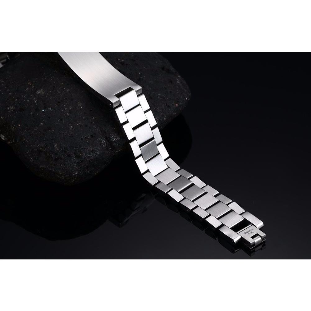 NOBLE BRACELET,MEN ROLLIE CHAIN LINK BRACELETS STAINLESS STEEL WATCHBAND WRISTBAND MEN LUXURY BAND JEWELRY