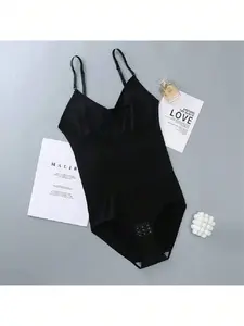 Shapelle 3pcs Women's Full Body Waist Trainer Bodysuits Breathable Nylon Blend Shapewear Corset for All Seasons Tummy Control Back Support Slimming Seamless Fit