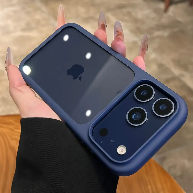 Intelligent Camera Touch Button Crystal Clear Phone Case for iPhone 17 16 15 Pro Max 17 Pro Transparent Shockproof Cover Funda