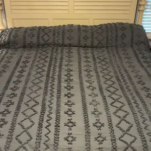 Bedsure Boho Arch Tufted Comforter Set - Beige Boho Bedding Comforter Sets, 3 Pieces Farmhouse Shabby Chic  Embroidery Bed Set, Soft Fluffy Cozy Arch Pattern Comforter for All Seasons