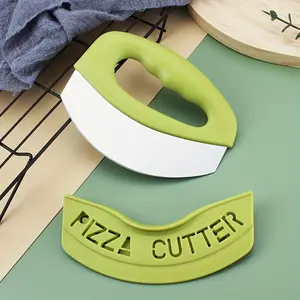 Pizza Cutter with Protective Cover, Shaking Knife, Multi-purpose Pizza Cutter Baking Tools