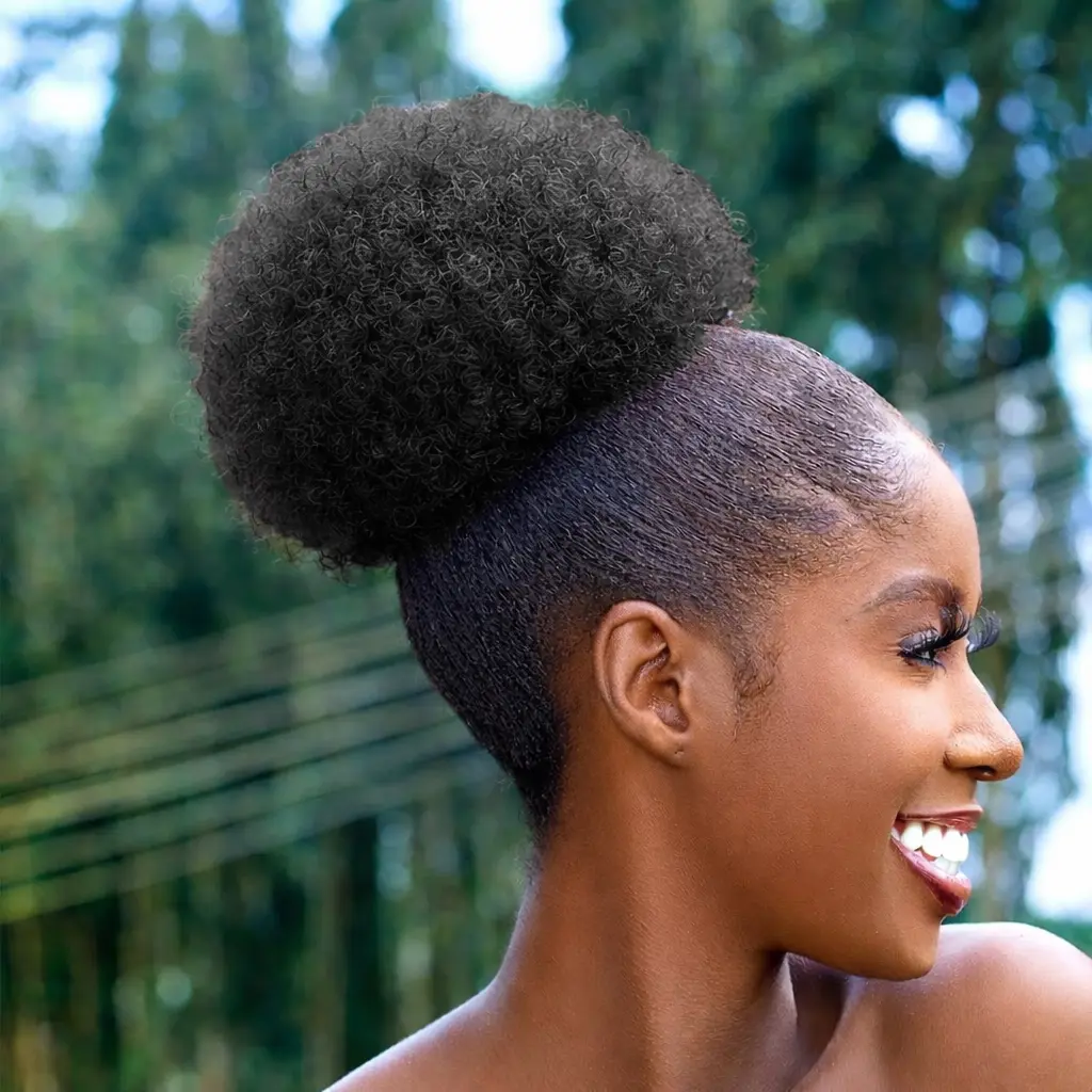 Twicebeauty Afro Puff Drawstring Ponytail - Big Kinky Curly Synthetic Hair Bun Clip-in Extensions, Christmas Gift for Black Women’s Ponytail Hairstyles & Curly Needs, Extensions Hair, Hair Extension