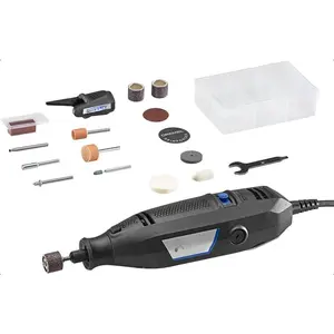 3100-1/15 Variable Speed Rotary Tool Kit- 1 Attachment and 15 Accessories, Ideal for a Variety of Crafting and DIY Projects- Cutting, Sanding, Grinding, Polishing, Drilling, and Engraving