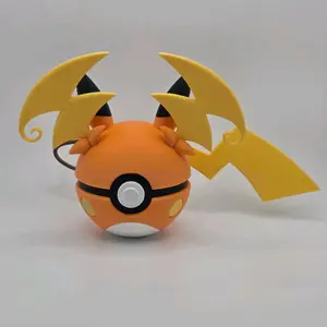 N3D Mega Raichuu Y Themed Pokeball Fun Design for Pokemon Fans and Collectors by The Card Guy TCGs