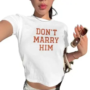 [Sale up to 30%] Don't Marry Him Baby Tee Tsitp Inspired Tee Y2K Baby Tee
