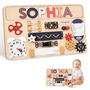 Large Busy Board Montessori Toys for 1 2 3 Year Old - Sensory Toys for Toddlers 1-3 - Fine Motor Skills & Early Learning - Montessori Gift for Boys & Girls - Travel-Friendly & Safe