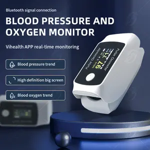 Bluetooth Smart Pulse Oximeter – Rechargeable Finger Oxygen Meter for Fitness, Running & Home Use, Real-Time HR/SpO2 Monitor with App Connectivity