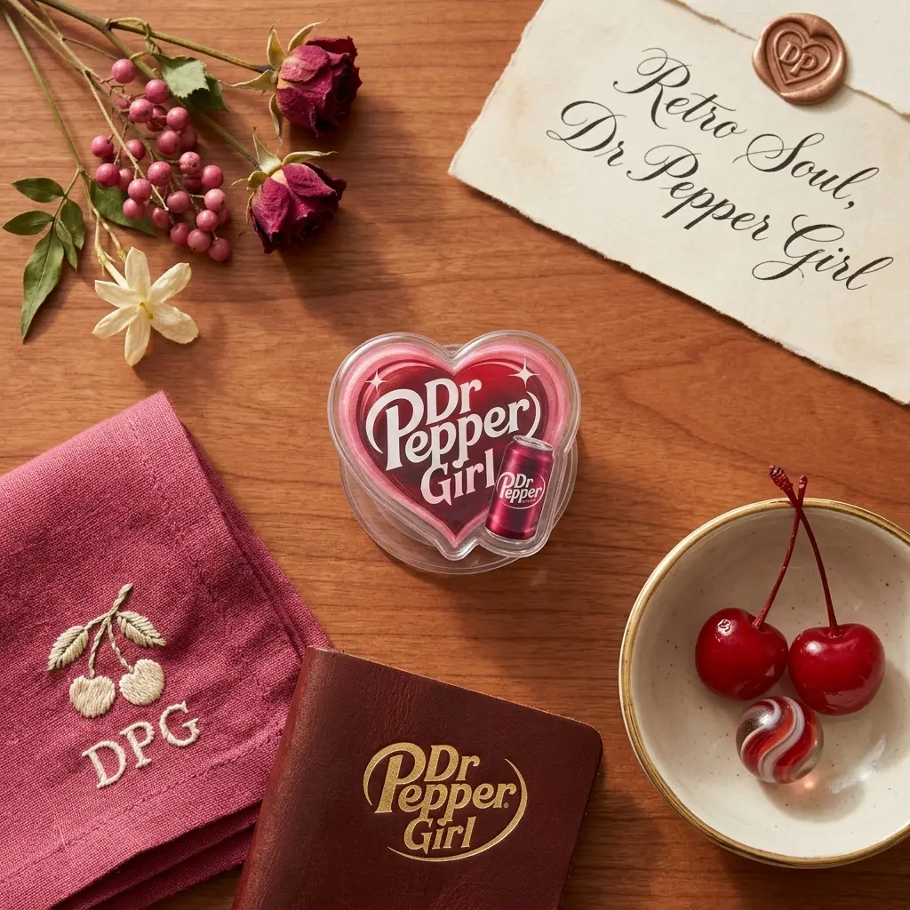 Funny Heart Cherry Soda Girl Phone Grip | Aesthetic Red Soda Pop Heart Phone Holder Stand