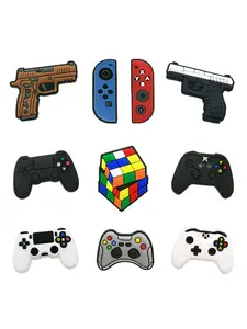 3-18pcs Cartoon Game Controller PVC Shoe Accessories, Cute Shoe Charms for Boys, DIY Shoe Decorations, Perfect Gift for Birthdays