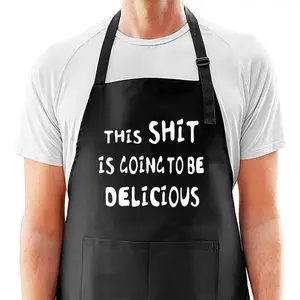 Men’s aprons, funny aprons for men, husband birthday gift, “This is going to be delicious,” funny gifts for Valentine’s Day, Father’s Day, boyfriend, husband, dad