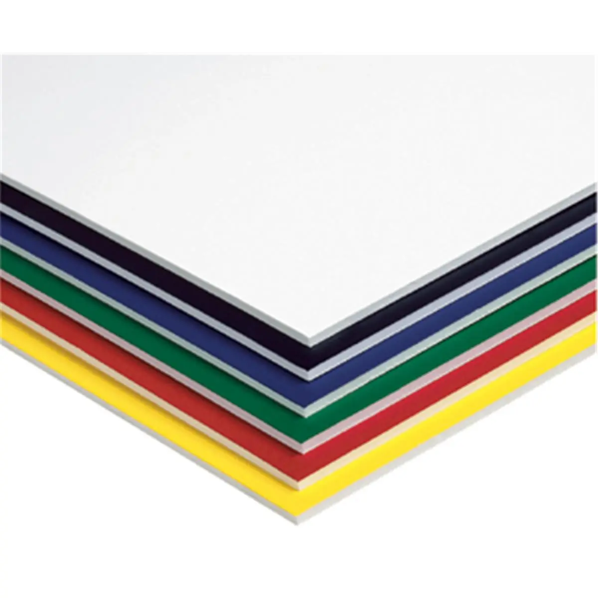 Polystyrene Foam Board Assorted Set, 20x30 in, 19 in Thick, 10 Sheets, Lightweight Rigid Surface Framing Supplies, Easy to Cut for Crafts School Projects, Warp Resistant