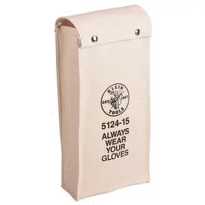 Klein Tools 5124-19 Glove Bag, No. 10 Canvas, 19-Inch