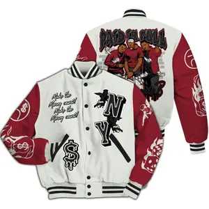 Chicago 2025 40s Match Varsity Jacket, Paid In Full Money Graphic, Urban Streetwear All Over Print Jacket