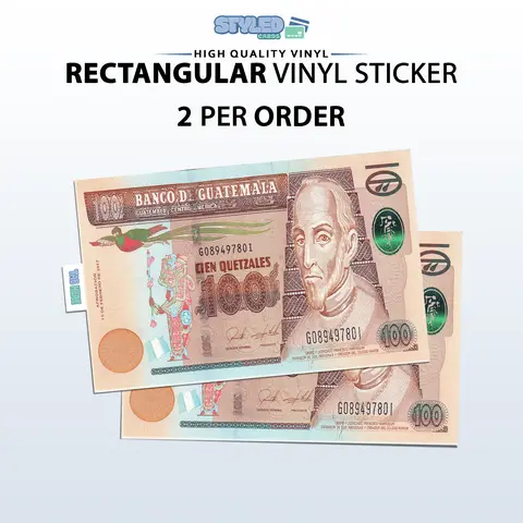 todo los Quetzales rectangular vinyl sticker