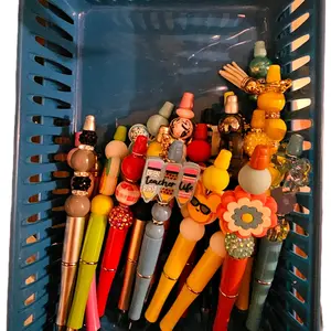 1 Individual Beaded Pen with Assorted Designs and Colors for Creative Writing